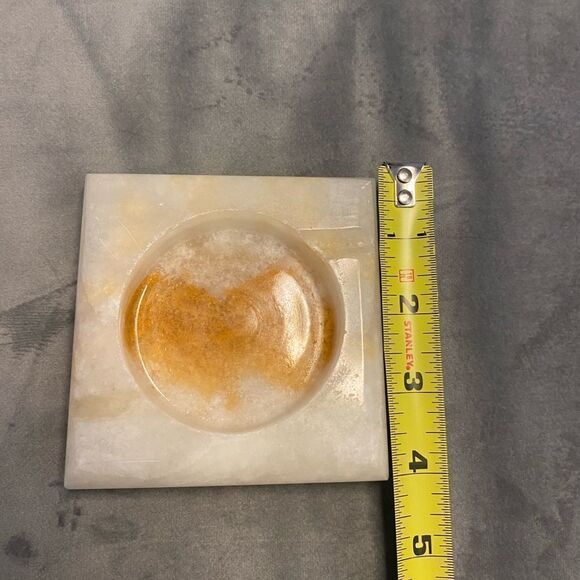 Real onyx ashtray, 4x4 inch - Picture 3 of 7